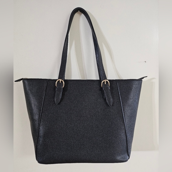 NWT Nine West Black Tote Bag with Structured Design - Picture 4 of 13